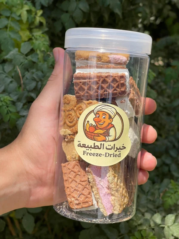 آيس كريم ساندوتش مجفف بالتبريد بعبوة شفافة – خيرات الطبيعة